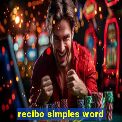 recibo simples word